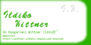 ildiko wittner business card